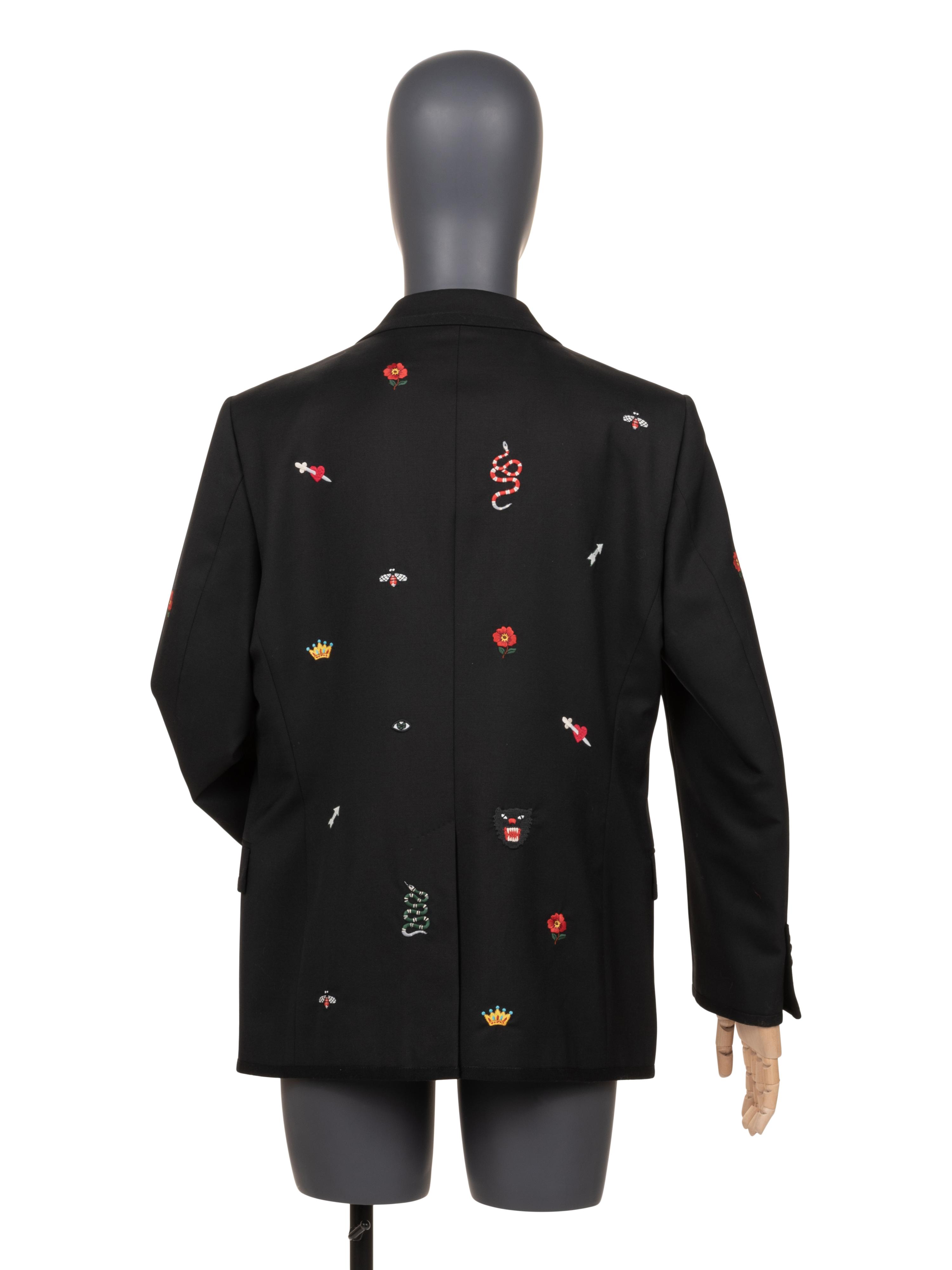 Gucci Men's Embroidered Blazer, 2017