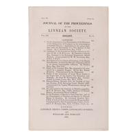 Darwin, Charles (1809-1882) and Alfred Russel Wallace (1823-1913). "On the Tendency of Species to form Varieties; and on the Perpetuation of Varieties and Species by Natural Means of Selection." In: Journal of the Proceedings of the Linnean Society, Vol. III, No. 9 . London: Longman, Brown, Green, Longmans & Roberts, and William and Norgate, 1858.