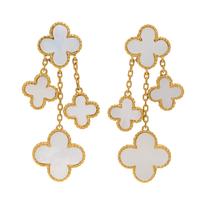 Mother-of-Pearl and Yellow Gold Earrings
