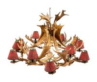 A Large Antler Chandelier