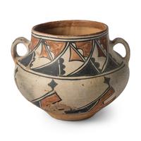 San Ildefonso Polychrome Pottery Jar