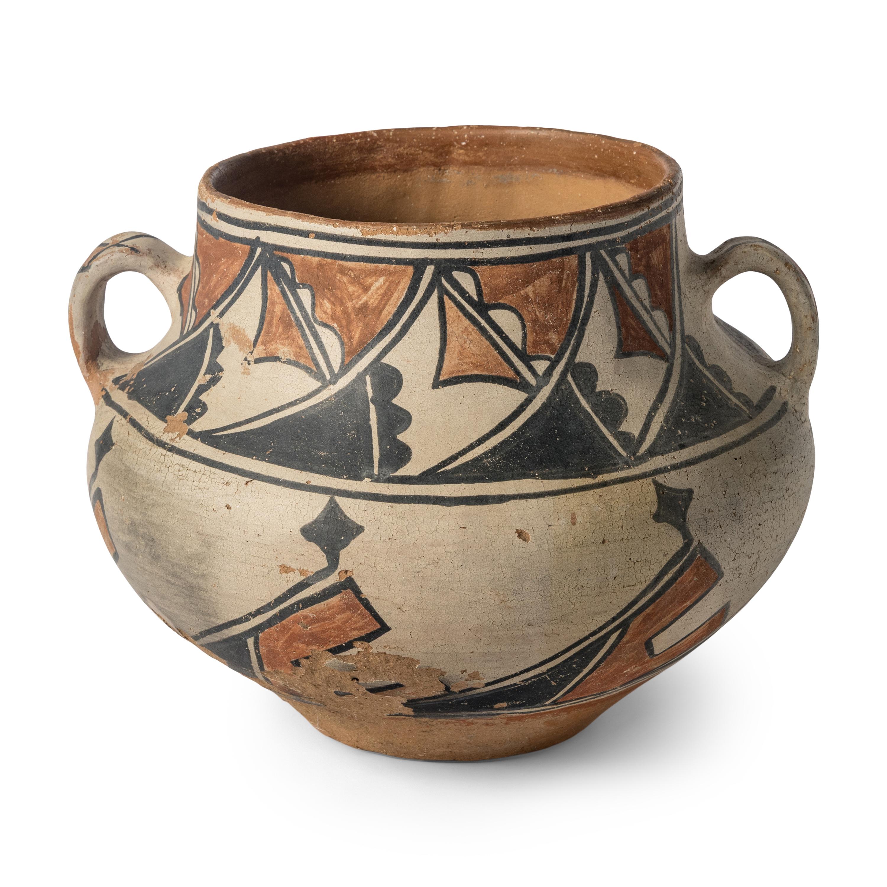 San Ildefonso Polychrome Pottery Jar