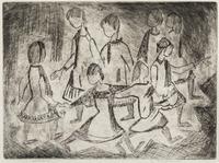 A Group of Works by Various Artists, , including Cottage by the Stream by Adolphe Beaufrère (French, 1876-1960), The Tumble by Edmund B