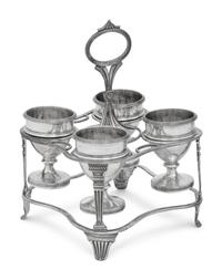 A George III Silver Egg Cruet