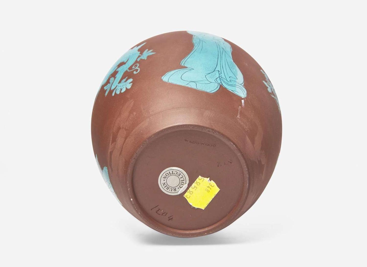 A Wedgwood Brown Stoneware Lidded Jar, UK, 1864