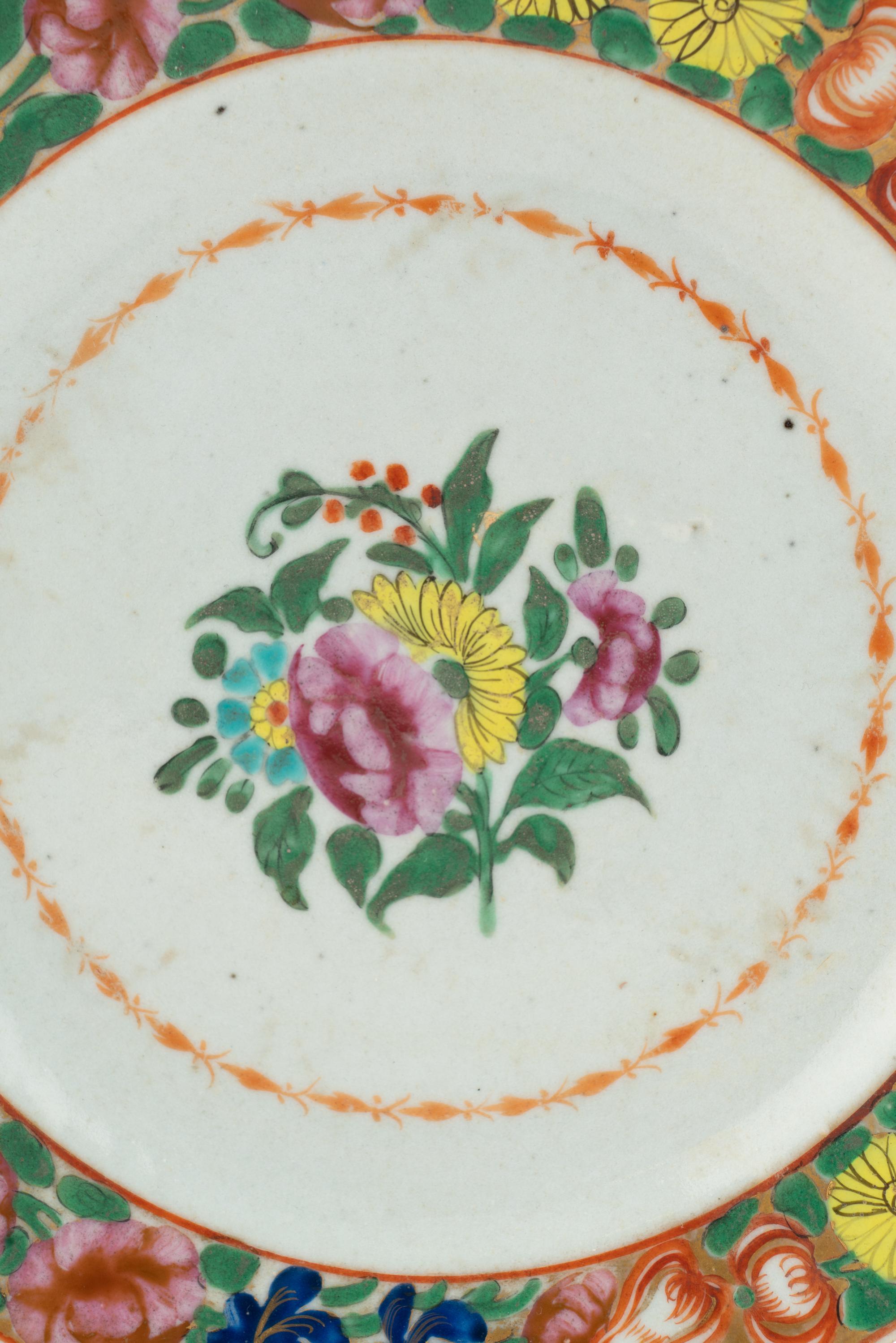 Two Chinese Export Porcelain Plates