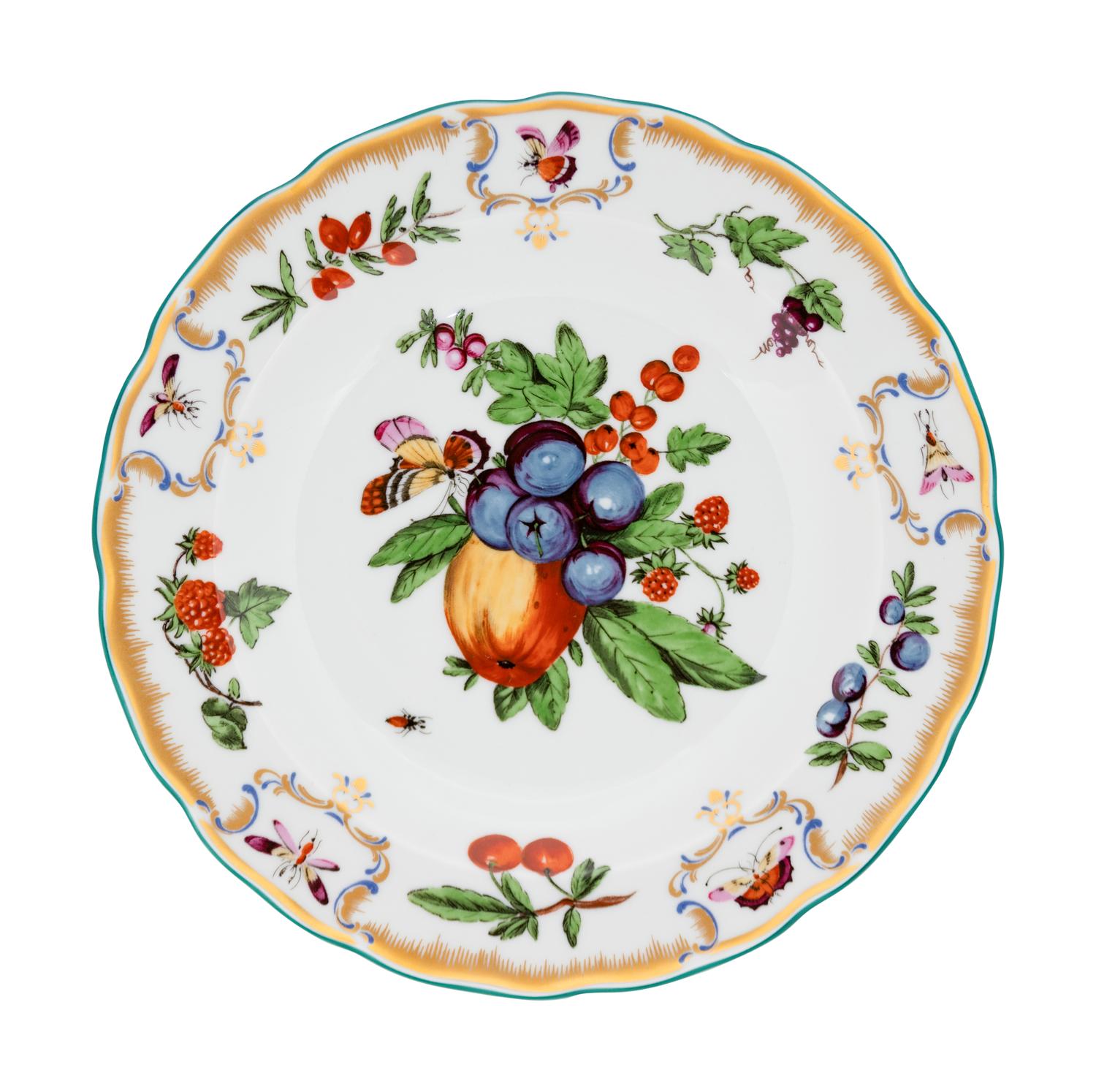 A Set of Twelve Mottahedeh Porcelain Plates