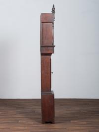 A Chippendale Cherrywood and Tiger Maple Tall Case Clock