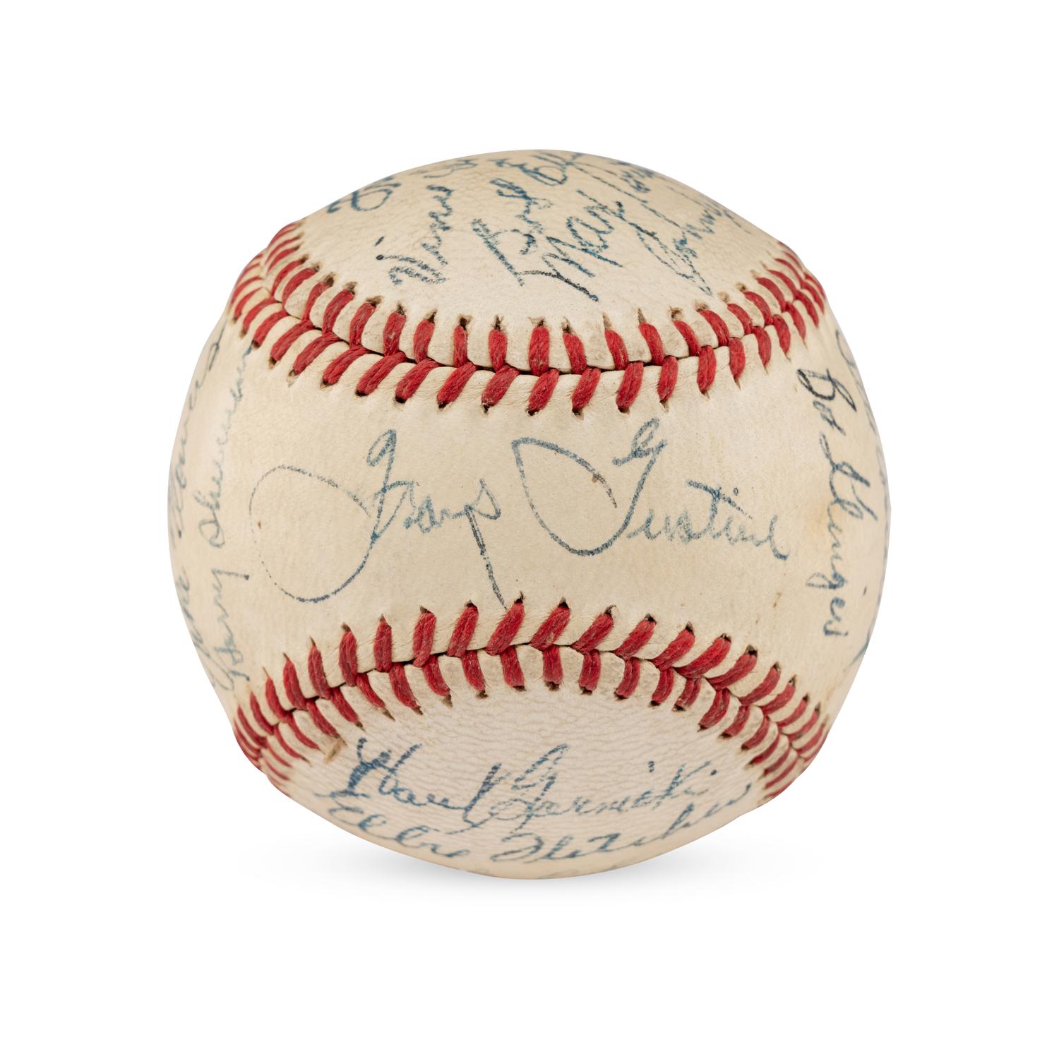 A 1943 Pittsburgh Pirates Team Signed Autograph Baseball (Beckett Authentication Services Letter of Authenticity)