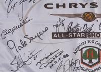 A 2004 Chrysler All-Star Golf Shootout Signed Autograph Golf Flag Including Michael Jordan (Beckett Authentication Services Letter)