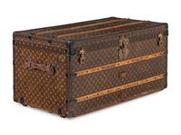 LOUIS VUITTON, ANTIQUE STEAMER TRUNK