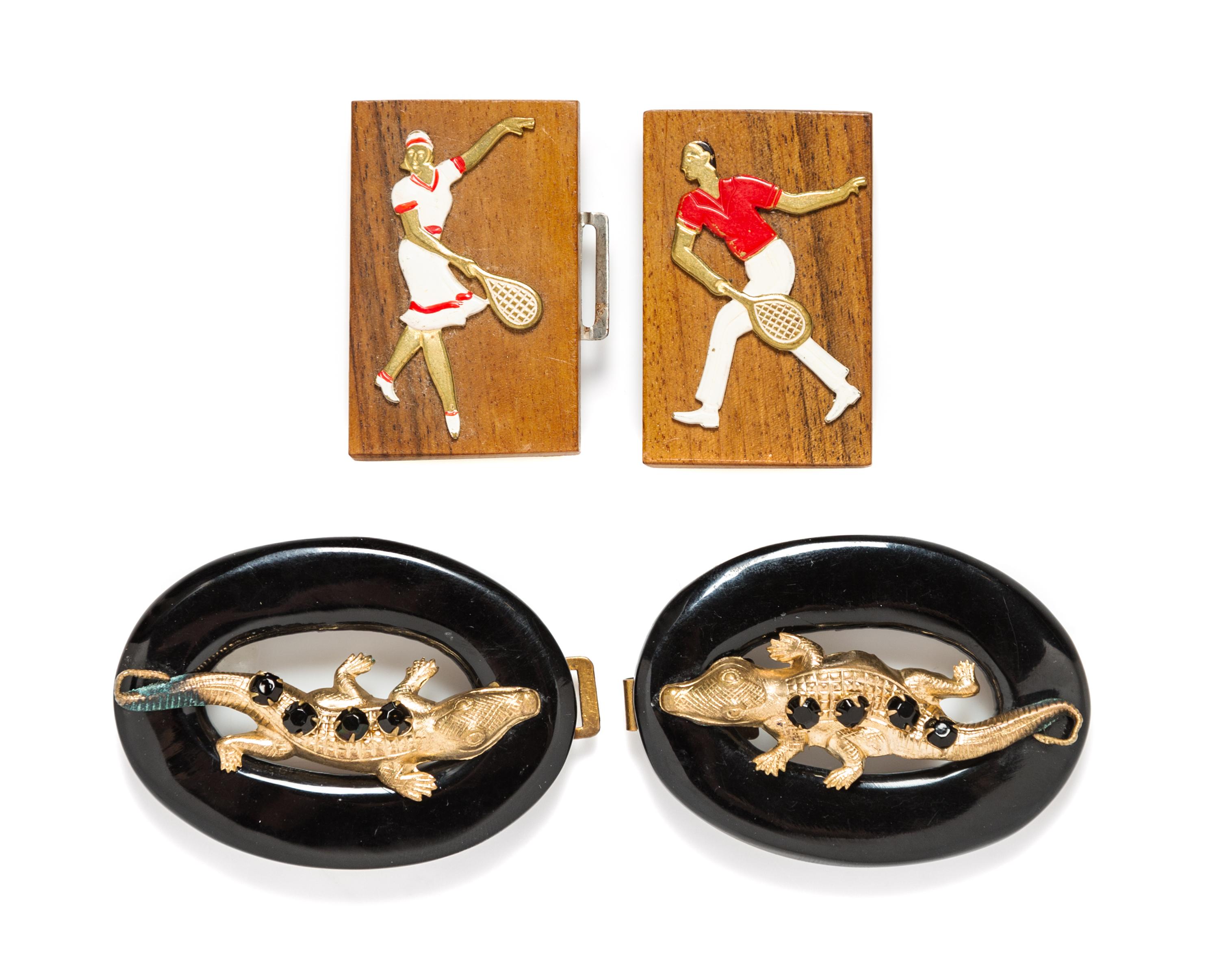 A Pair of Whimsical Belt Buckles