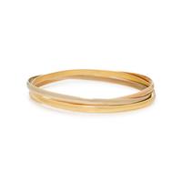 CARTIER, TRICOLOR GOLD 'TRINITY' BRACELET