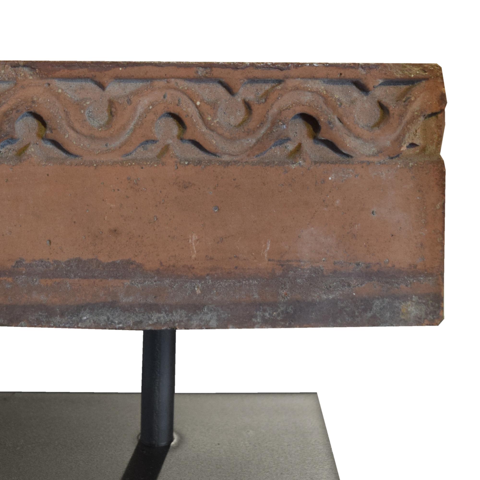 A Frank Lloyd Wright Designed Terra Cotta Fragment from the Francisco Terrace, Chicago, IL 15.5" W x 4" D x 6.5" H — United States, Circa 1895