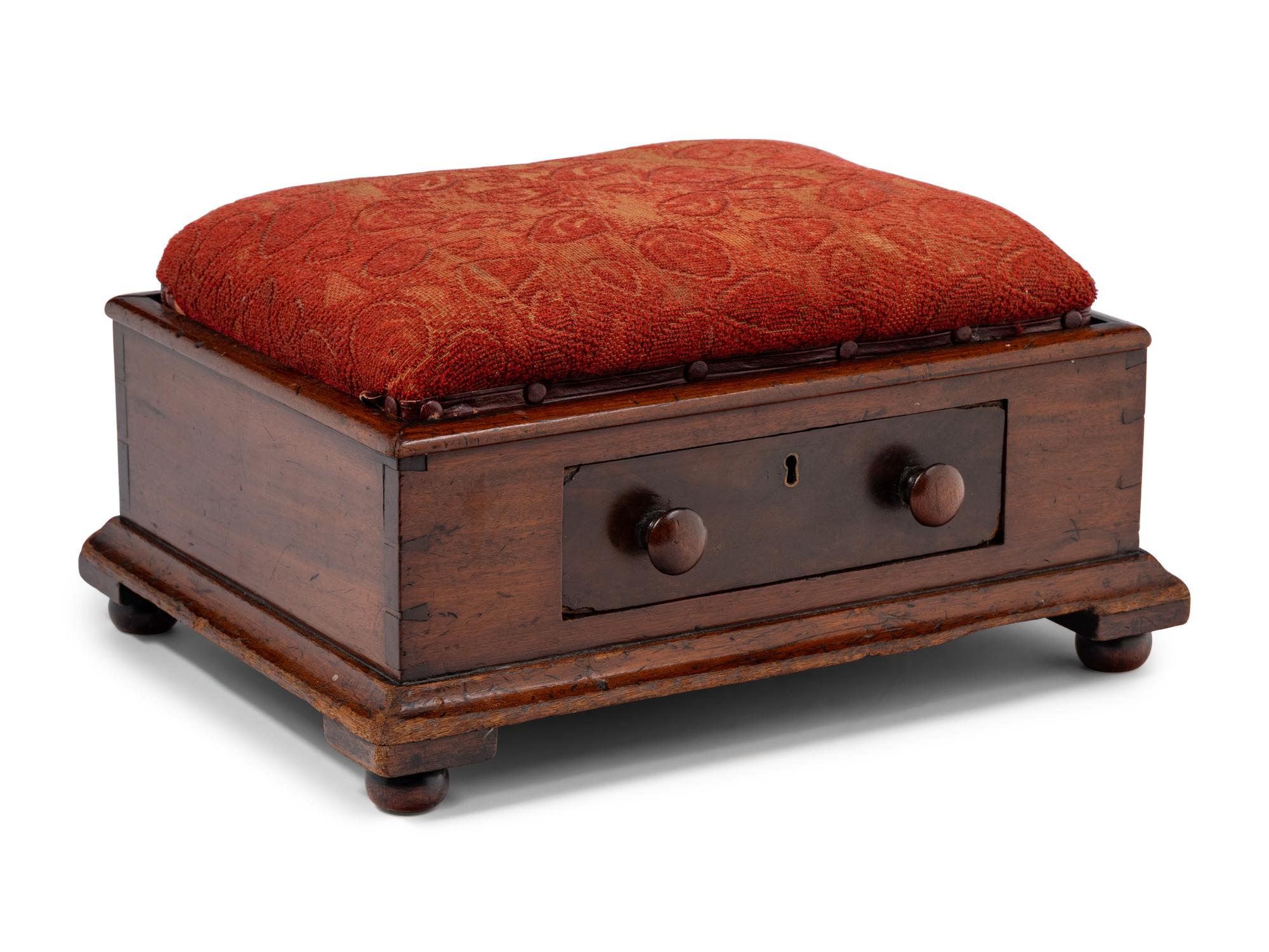 An English Mahogany Prayer Stool