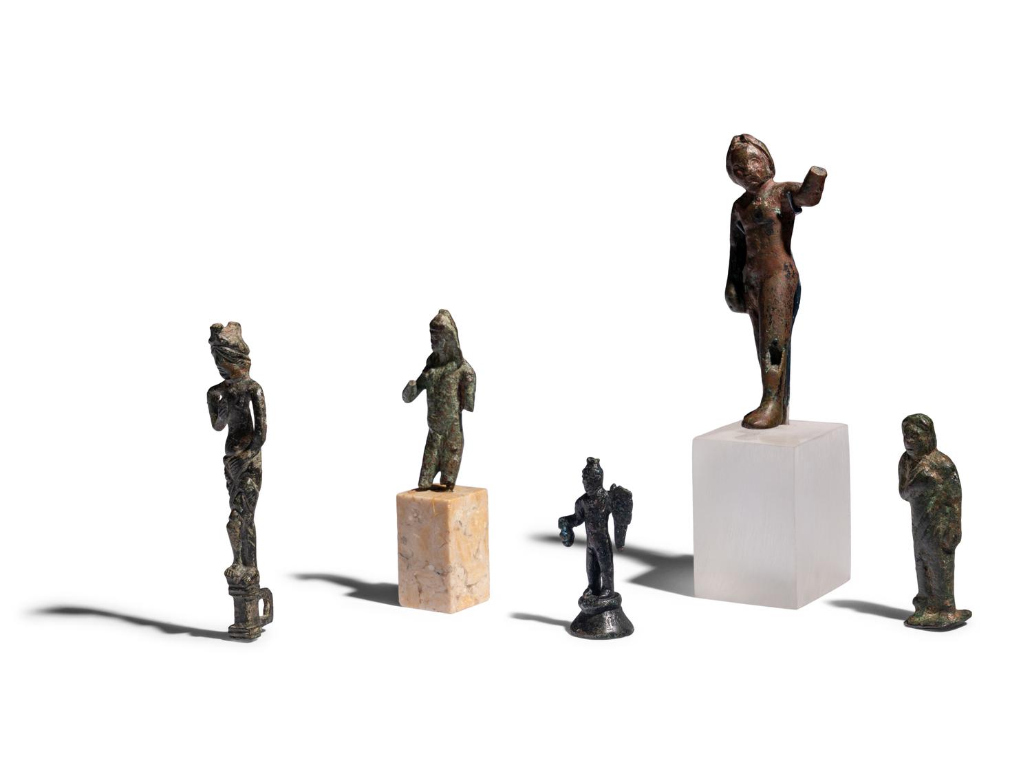 Six Roman Bronze Figures