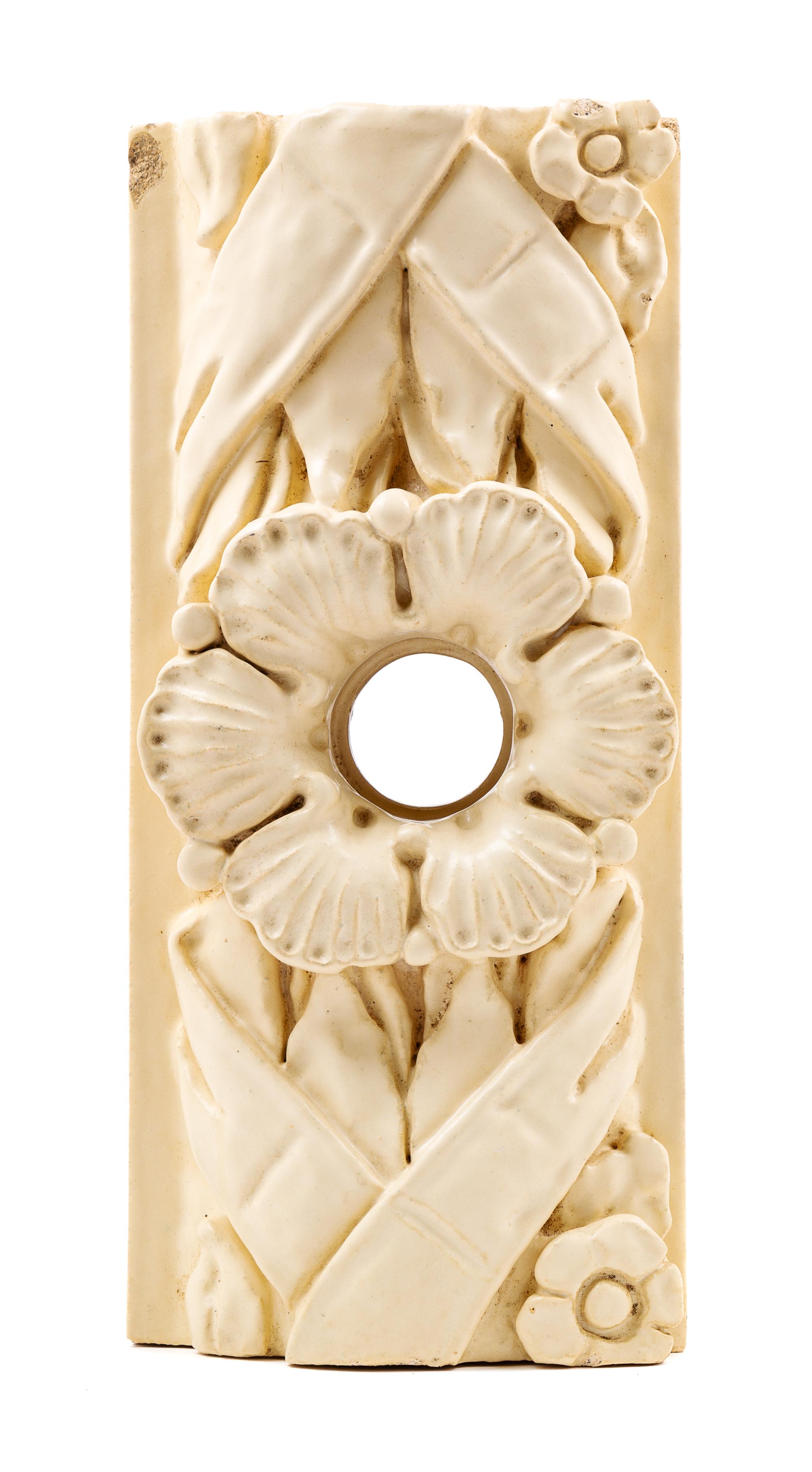 A Chicago Theater Terra Cotta Panel, Designed by Rapp & Rapp Width 16 inches. — CIRCA 1921