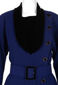 Chanel Wool Wrap Dress with Slip and Belt, 1980s