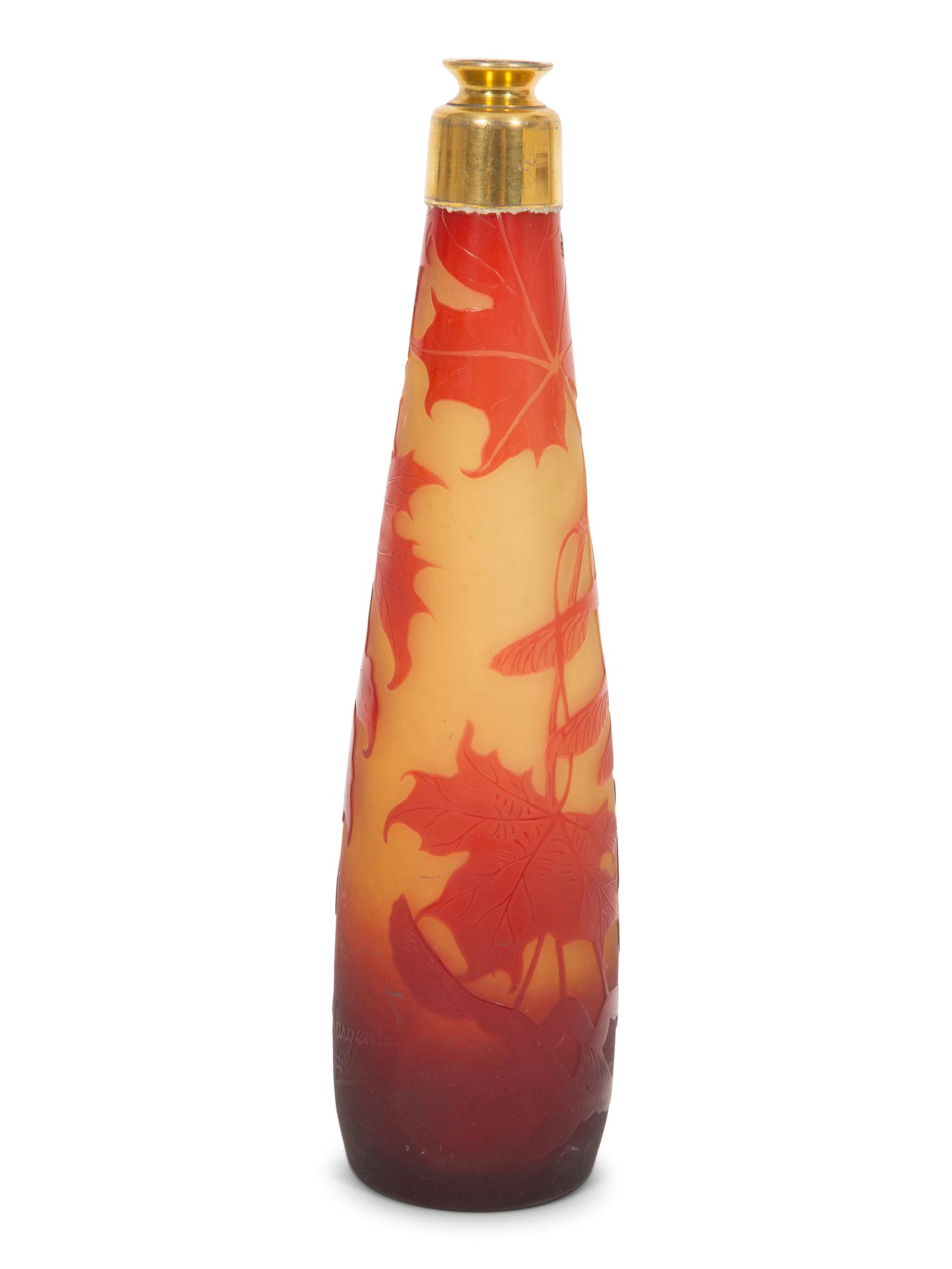 A D'Argental Cameo Glass Scent Bottle