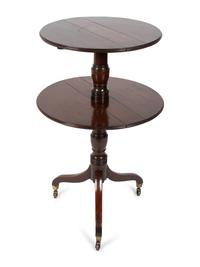 A George III Mahogany Two-Tier Dumbwaiter