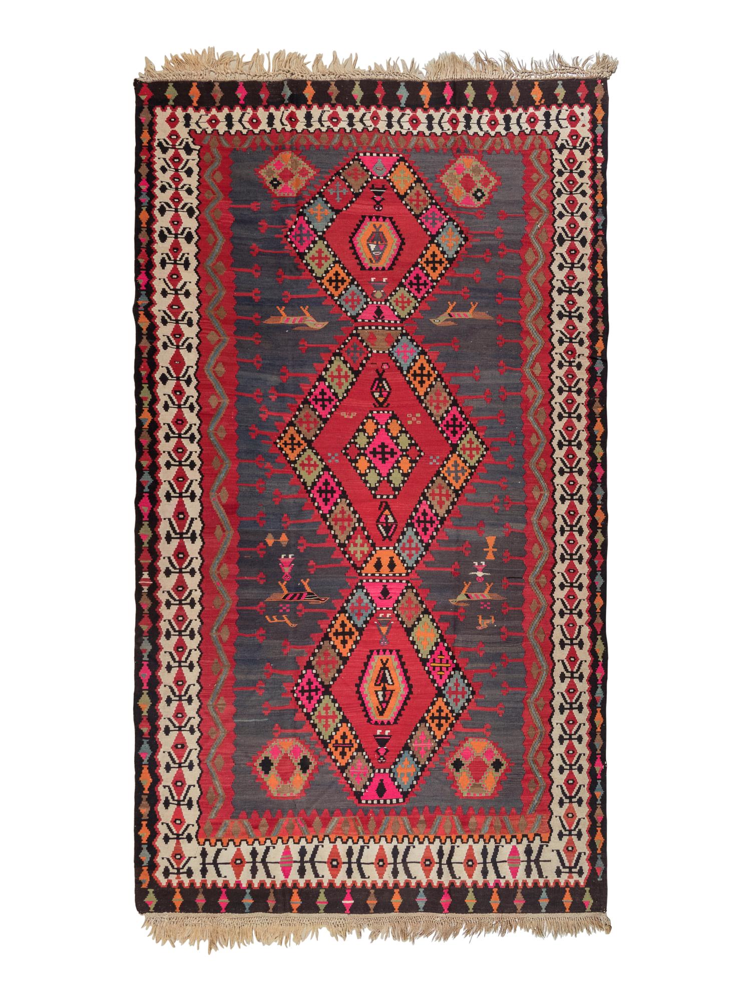 A Turkish Kilim Wool Rug