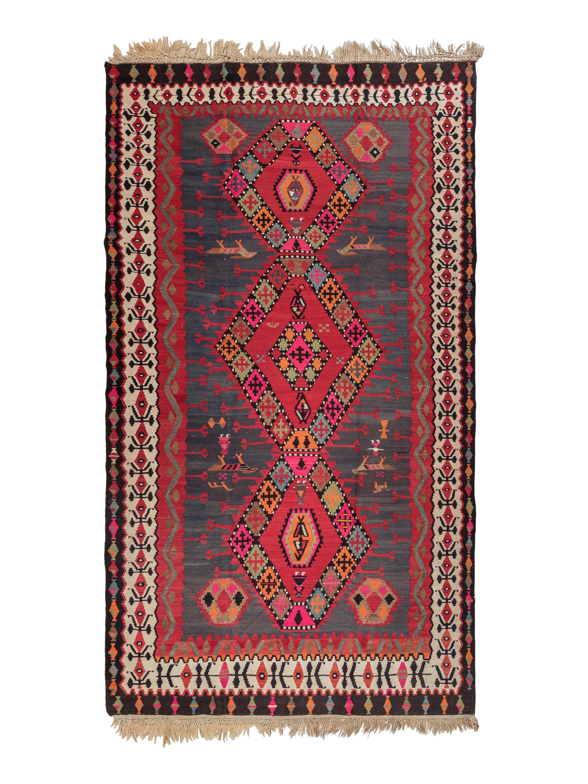 A Turkish Kilim Wool Rug
