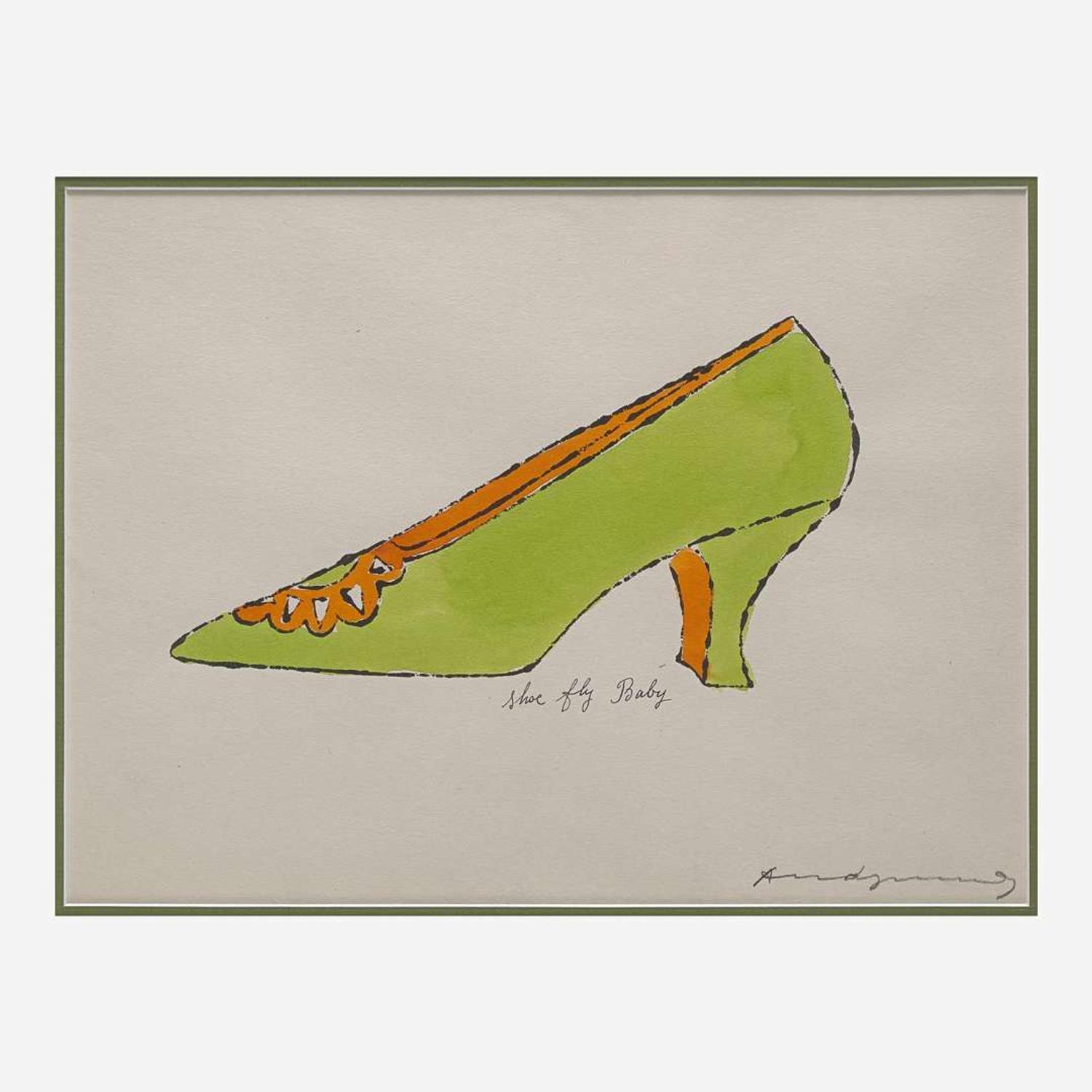 Andy Warhol (American, 1928-1987) Shoe Fly Baby from A La Recherche du Shoe Perdu