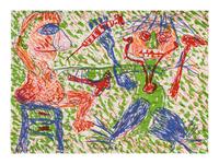 Plucked Chicken Press Portfolio (a group of 8 lithographs by various Chicago artists, with portfolio case)