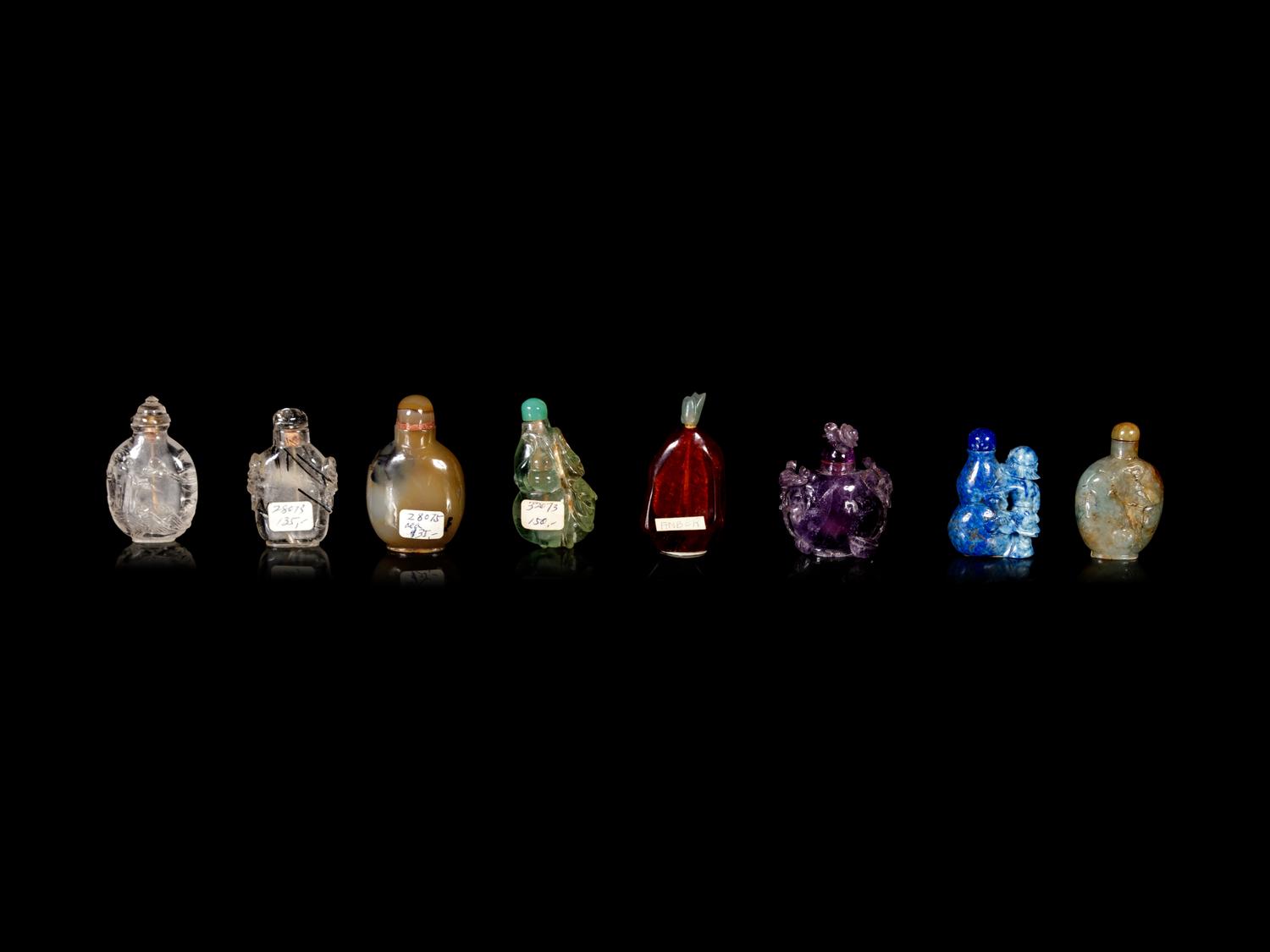 Eight Chinese Snuff Bottles