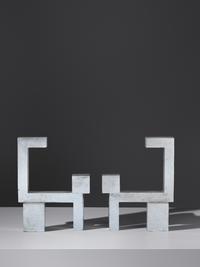 Pair of Andirons, model A19 Edition 1 of 9, c. 2007 Walla Walla Foundry, USA