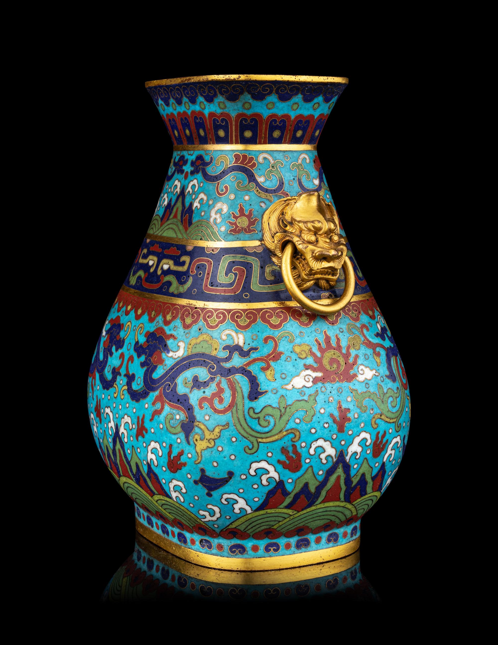 A Cloisonné Enamel Vase