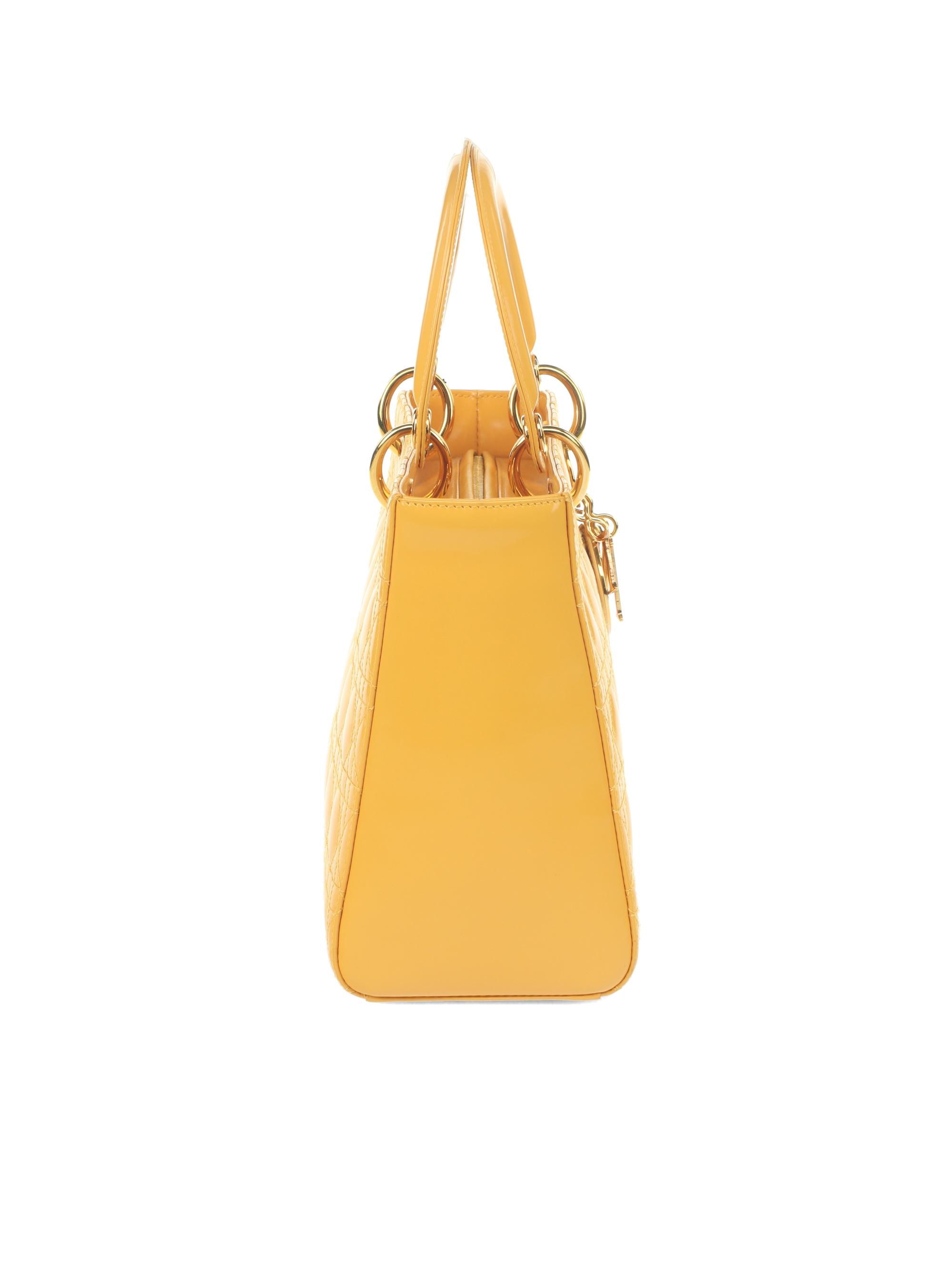 Christian Dior Lady Dior Patent Leather Bag