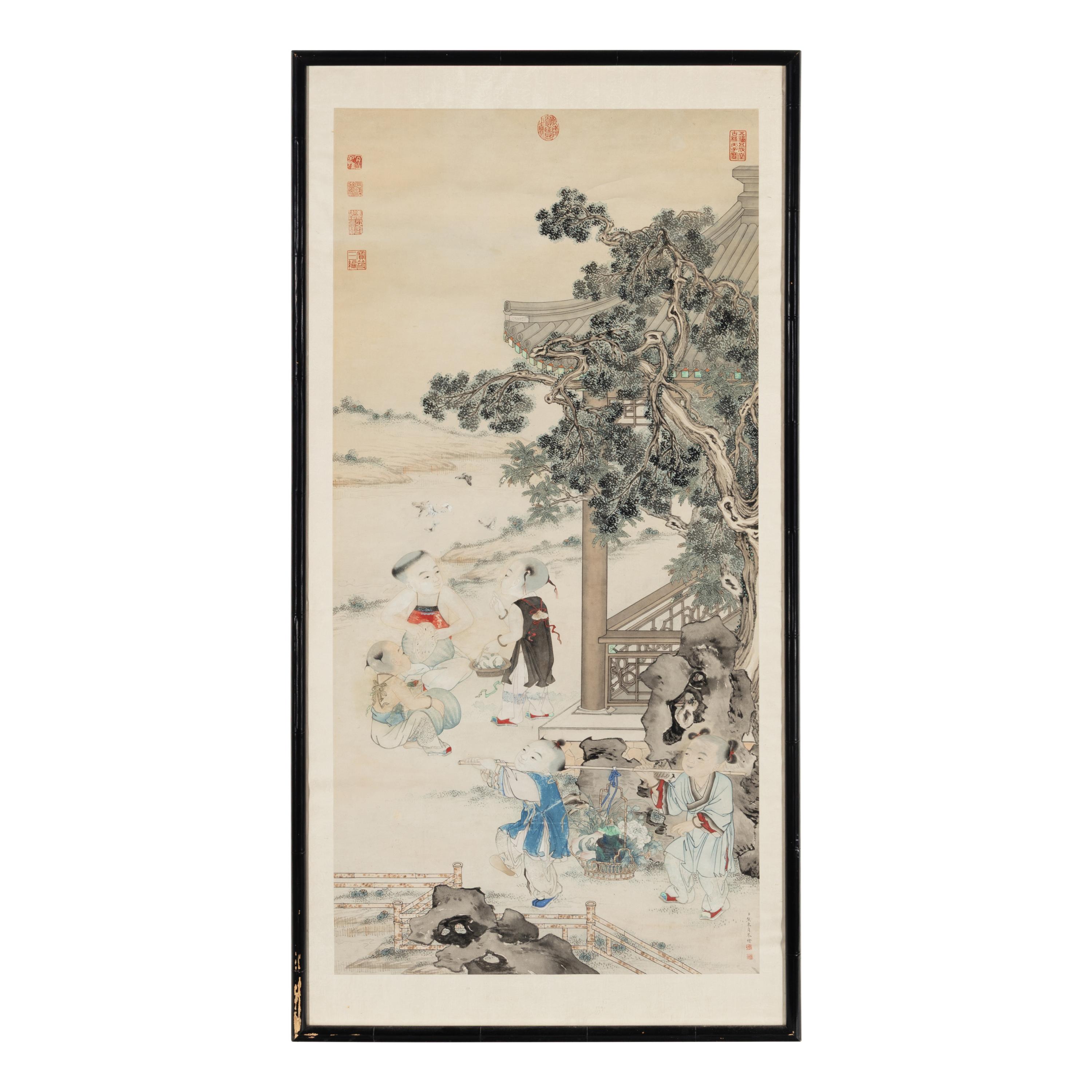After Jiao Bingzhen (Chinese, 1689-1726) 焦秉貞（款）