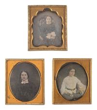 [EARLY PHOTOGRAPHY]. 30 sixth plate daguerreotypes of lovely ladies.