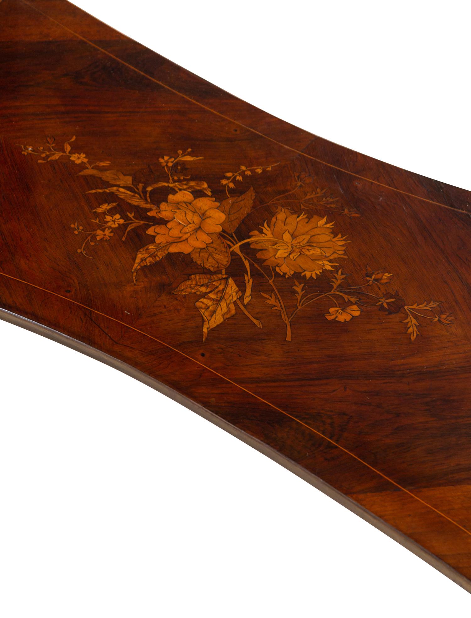 A French Gilt Bronze Mounted Marquetry Vitrine Table