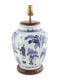 A Chinese Blue and White Porcelain Jar