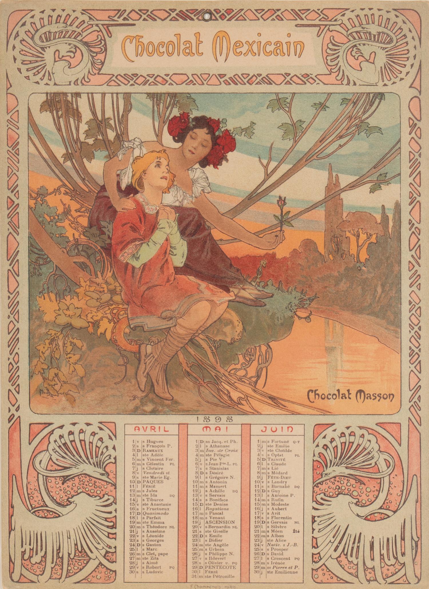 Chocolat Masson / Chocolat Mexicain, 1897 (complete set of four)
