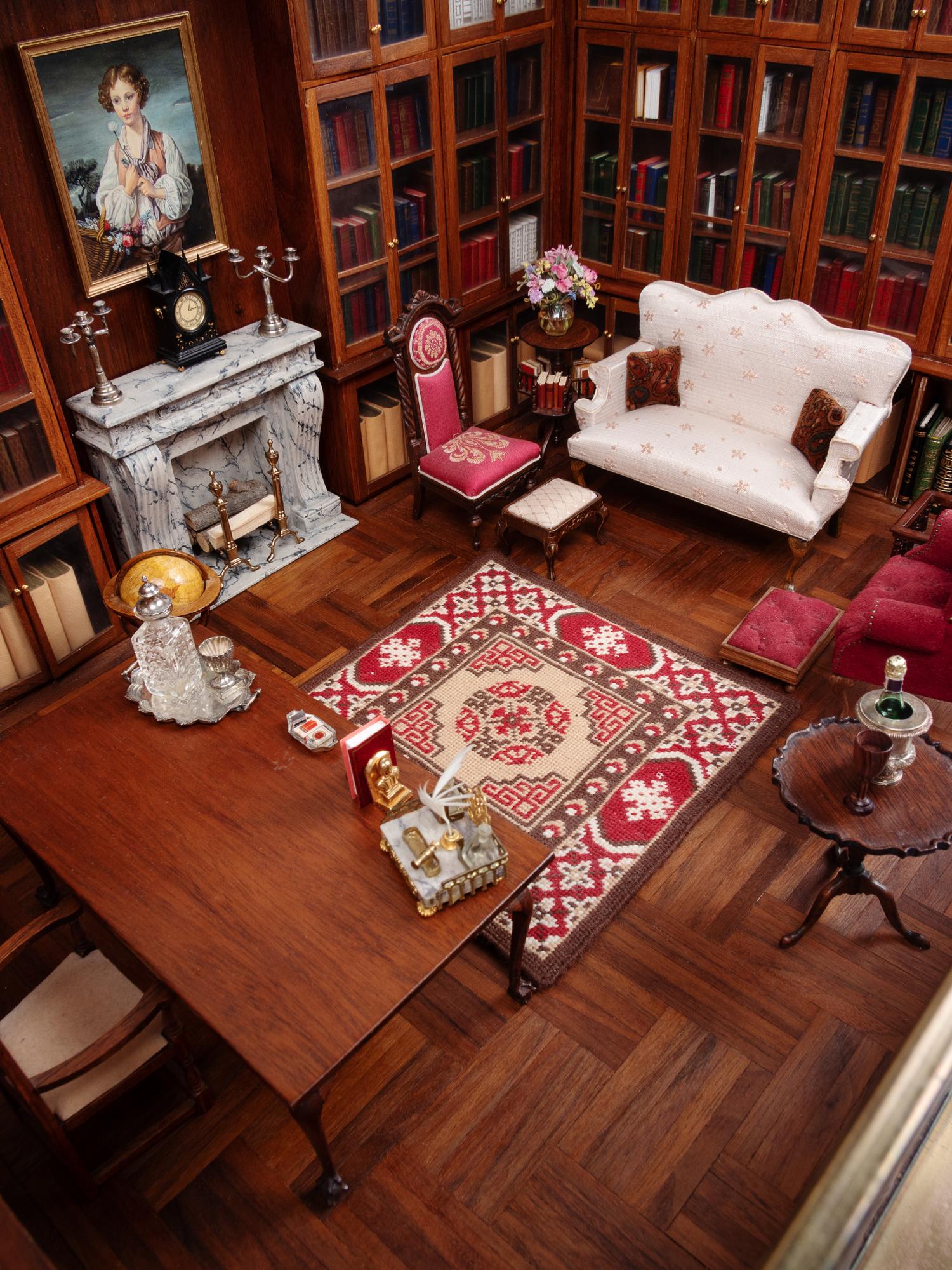[MINIATURE ROOM] -- [FLEMING, John (1910-1987)]. Miniature of his 57th Street Library and Gallery.
