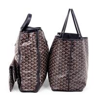 Three Goyard Bags: Two Totes and One Zip Pouch