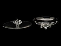 Two Steuben Glass Serving Dishes