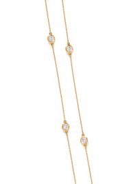 YELLOW GOLD AND DIAMOND NECKLACE