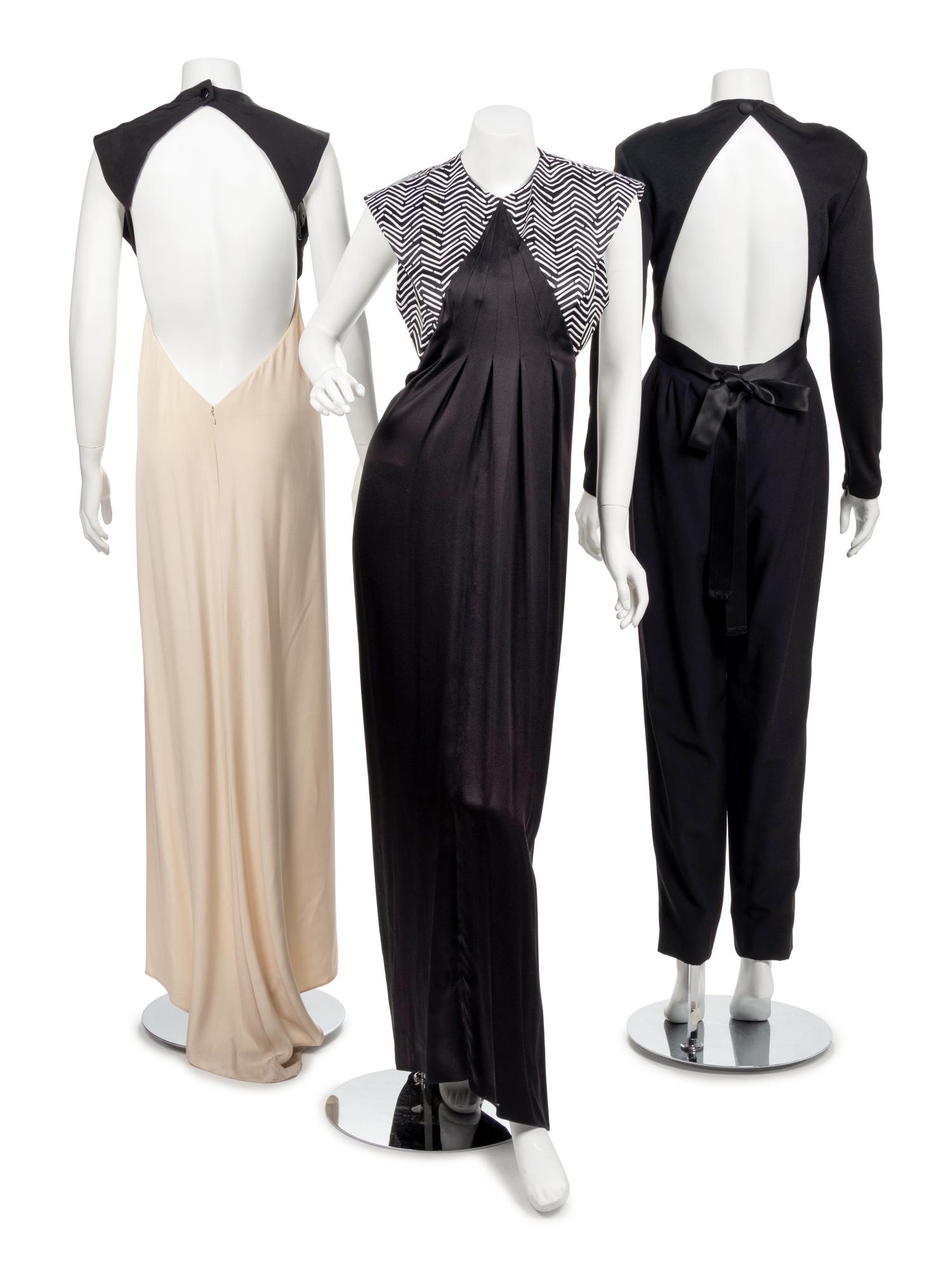 Two Geoffrey Beene Dresses and one Pantsuit, 1989-2004