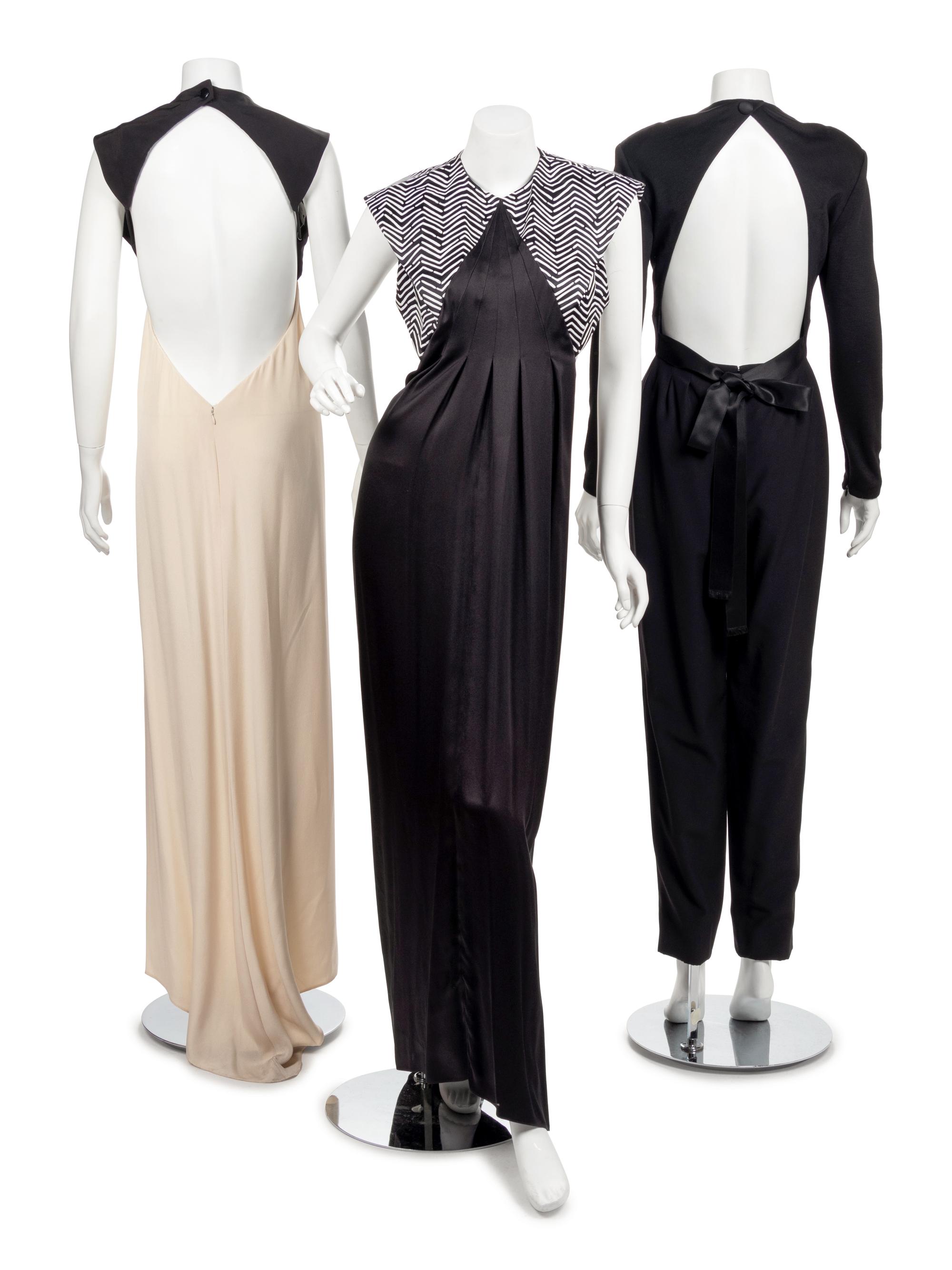Two Geoffrey Beene Dresses and one Pantsuit, 1989-2004