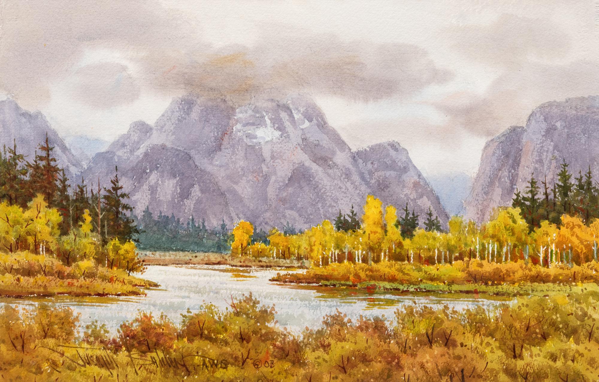 September Snow Shower - Mt. Moran