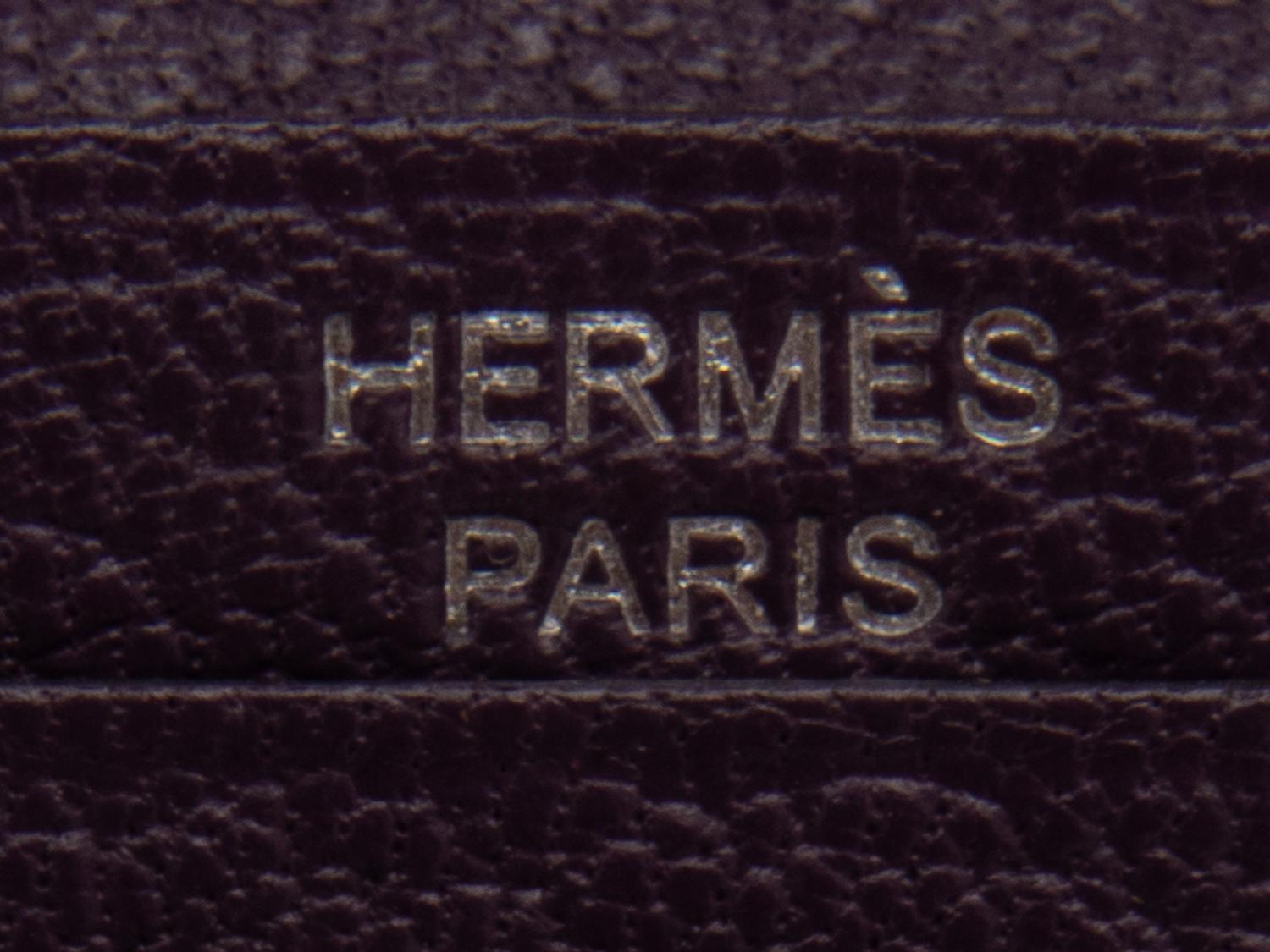 HERMÈS OSTRICH BEARN COMPACT WALLET