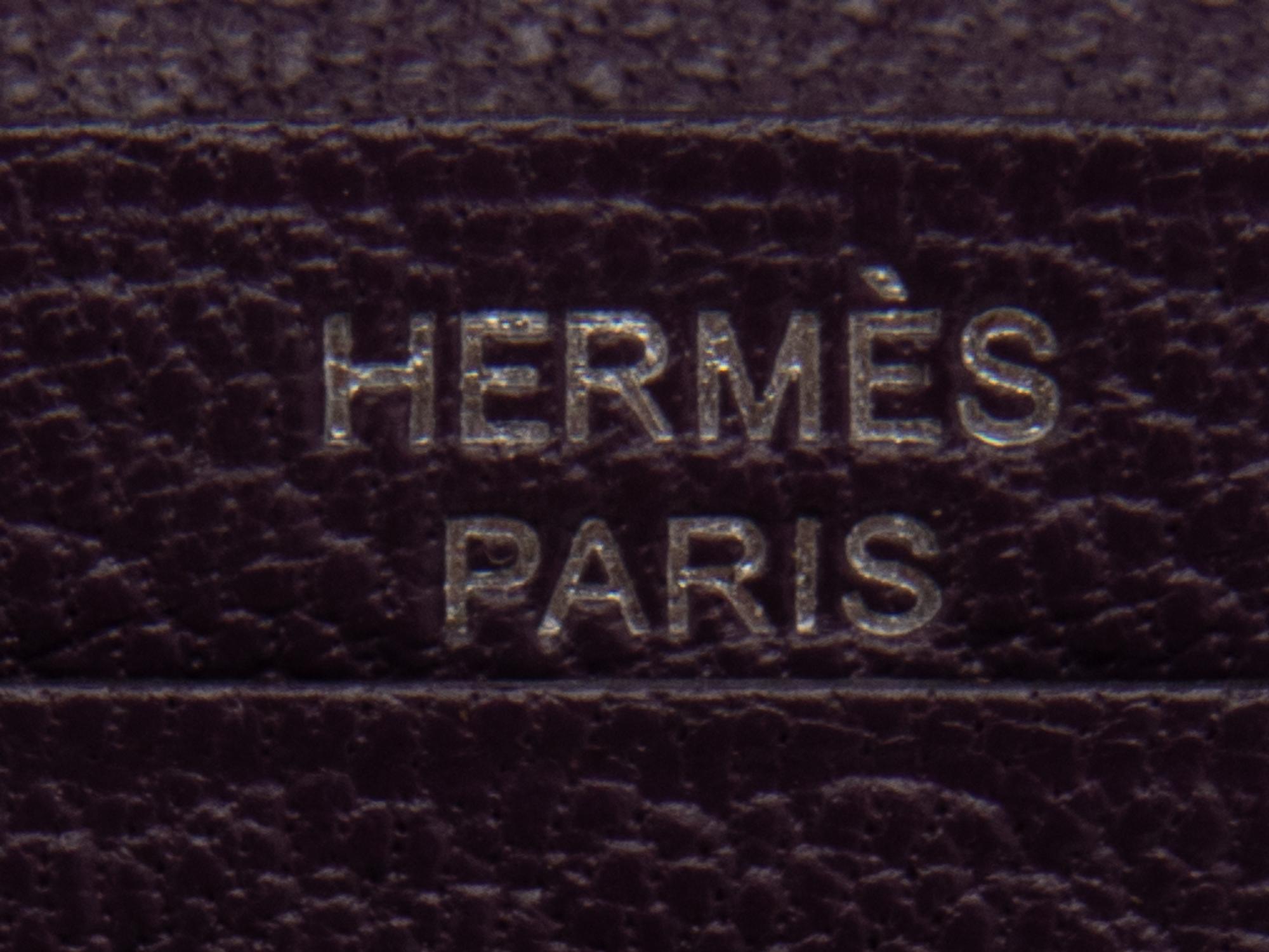 HERMÈS OSTRICH BEARN COMPACT WALLET