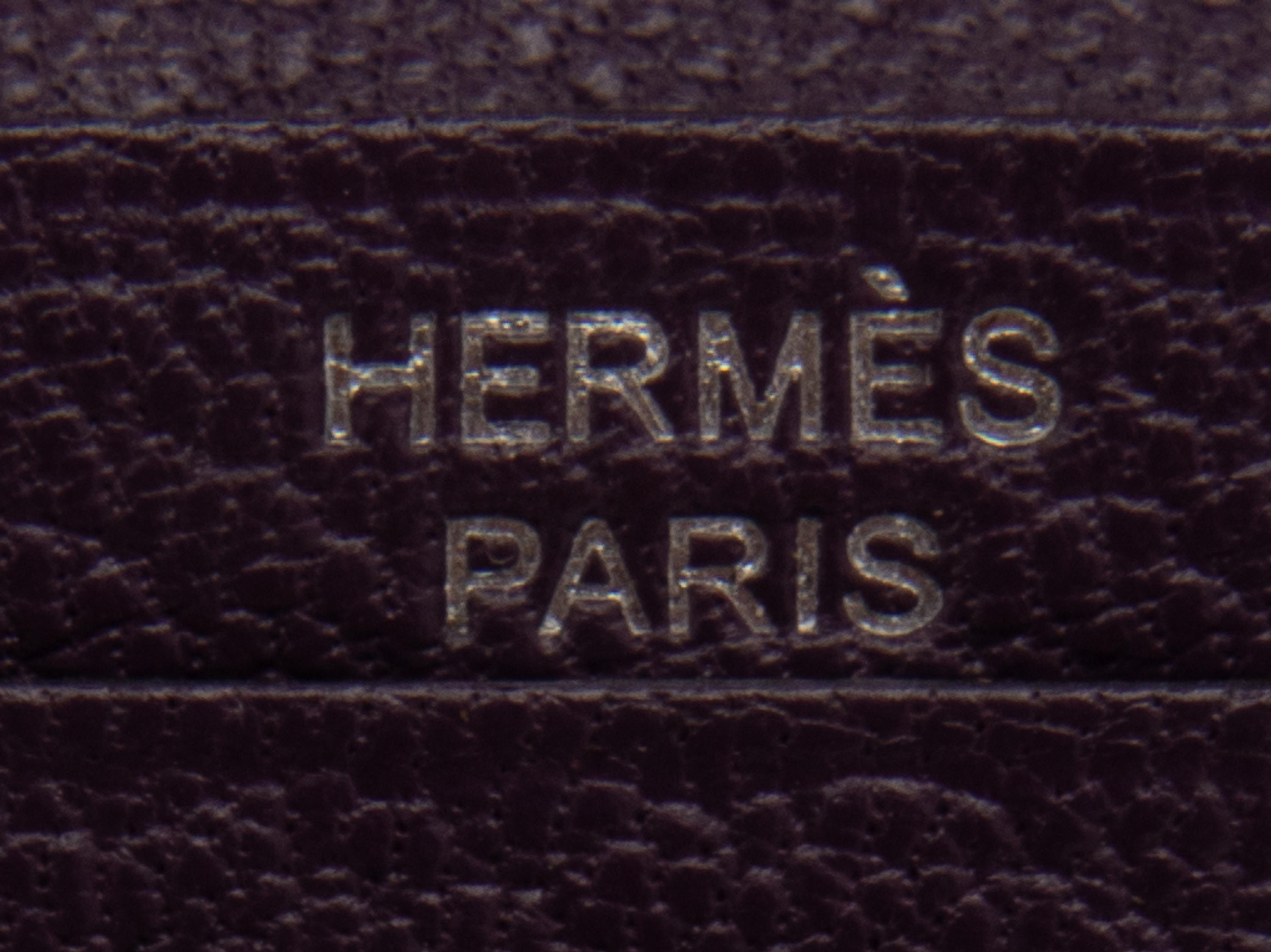 HERMÈS OSTRICH BEARN COMPACT WALLET