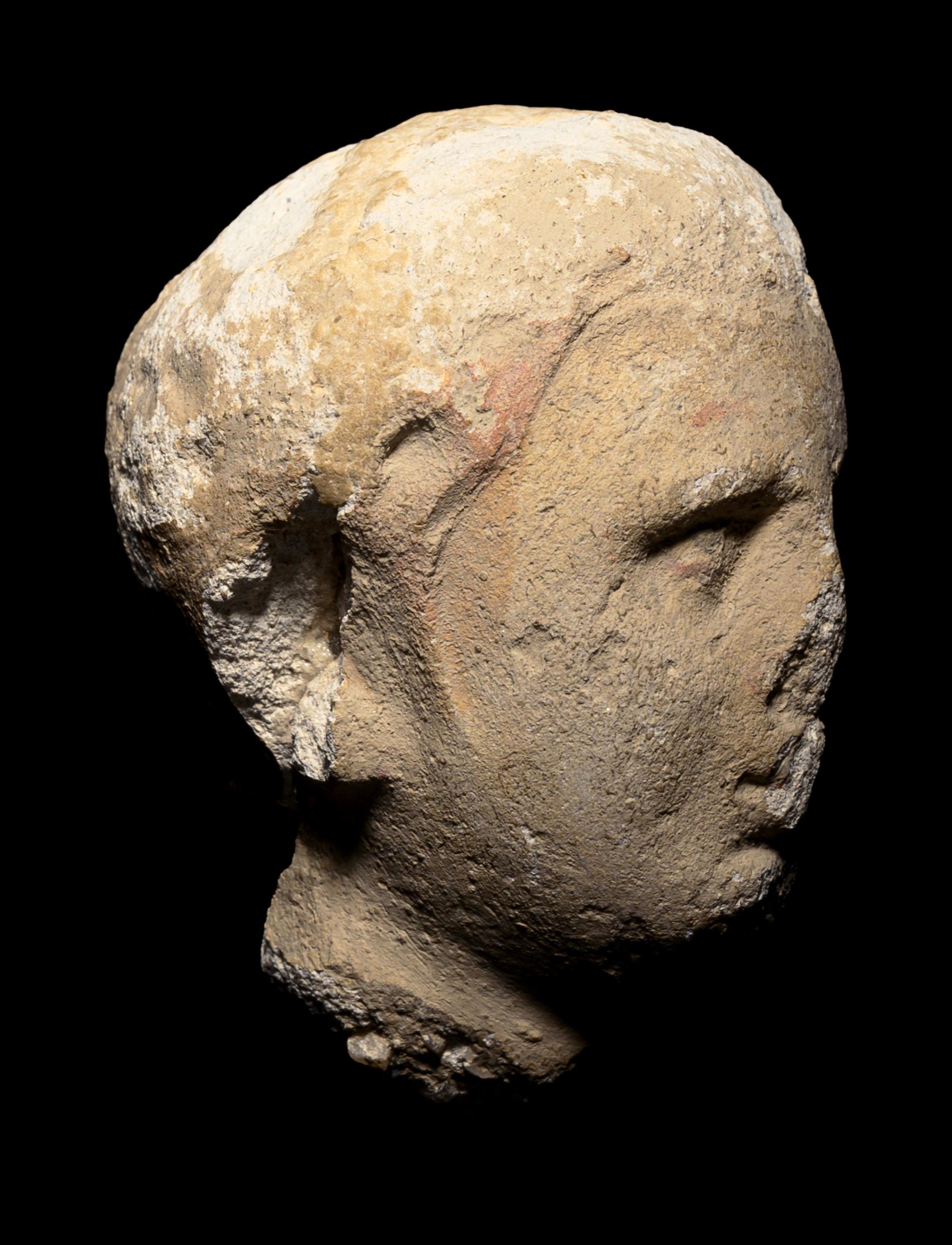 Five Gandharan Fragmentary Stucco Heads