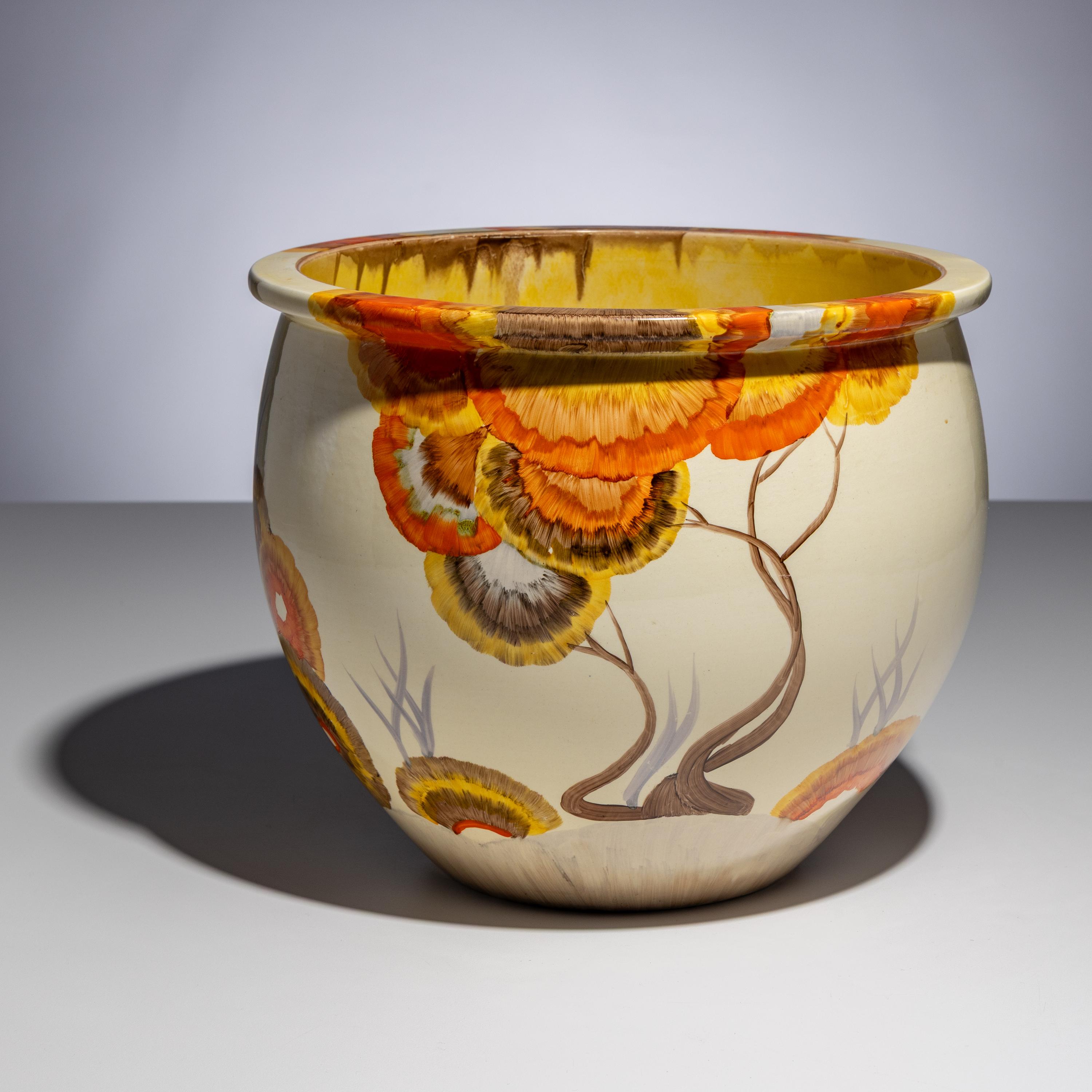 Clarice Cliff (English, 1899–1972) — Rhodanthe pattern Jardinière, c 1934