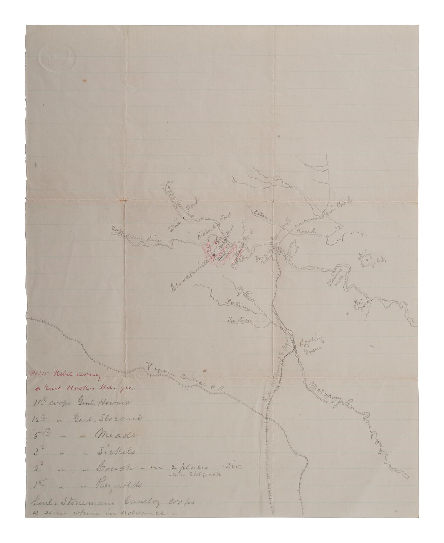 Soldier's letter discussing the Battle of Chancellorsville